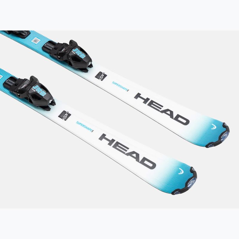Narty zjazdowe dziecięce HEAD Supershape Team Easy JRS + wiązania Jrs 4.5 GW CA blue/white 2