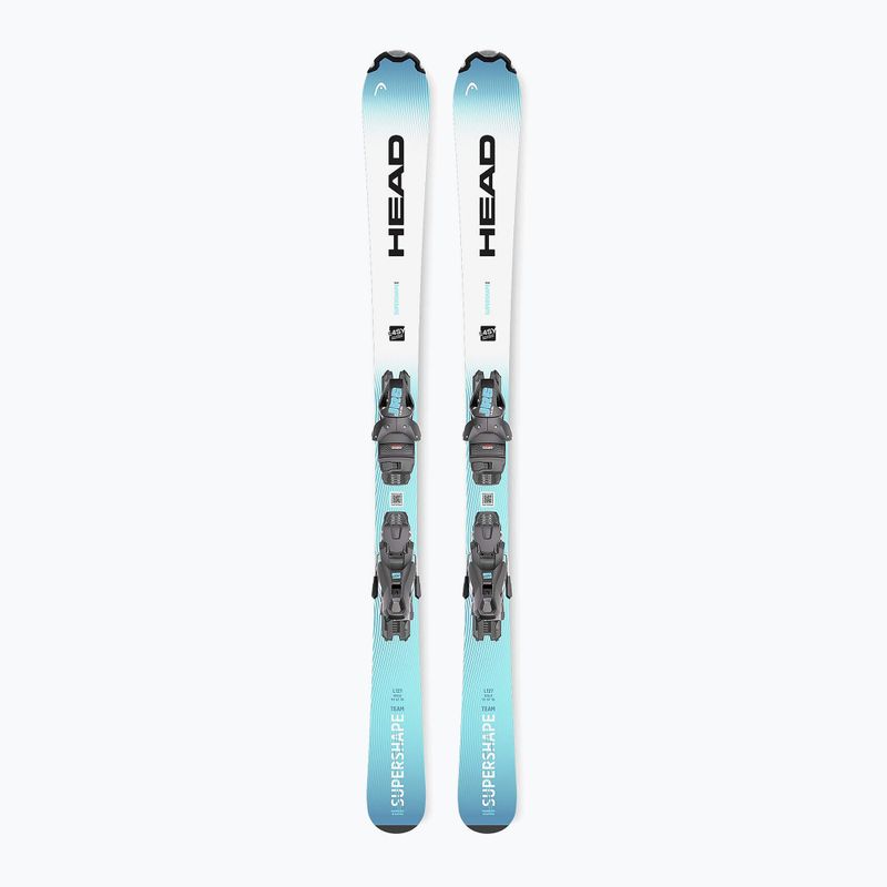 Narty zjazdowe dziecięce HEAD Supershape Team Easy JRS + wiązania Jrs 4.5 GW CA blue/white 2