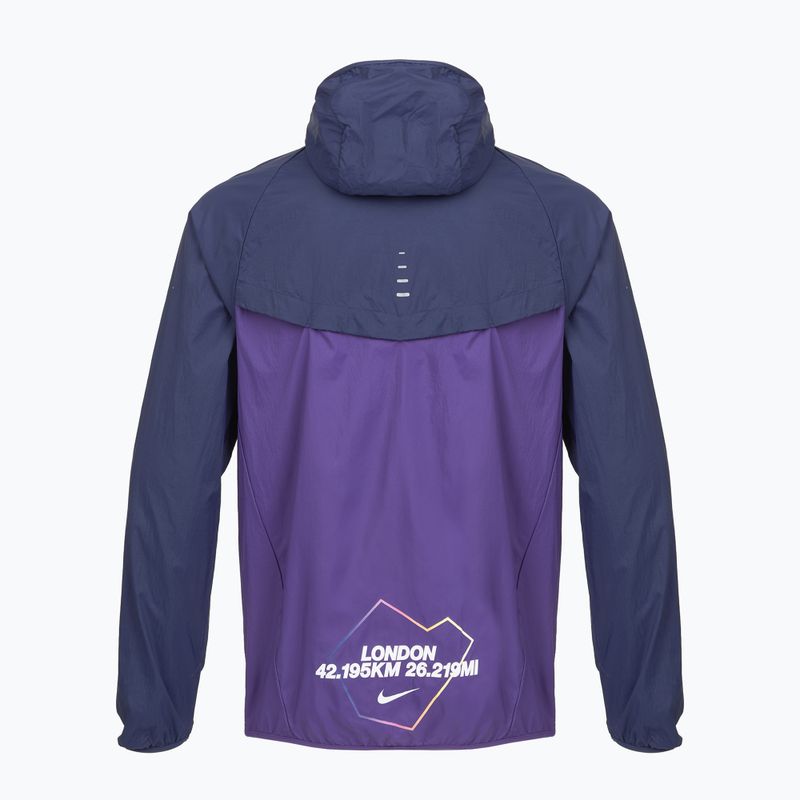 Kurtka do biegania męska Nike Stride Dri-Fit ADV midnight navy/court purple 10