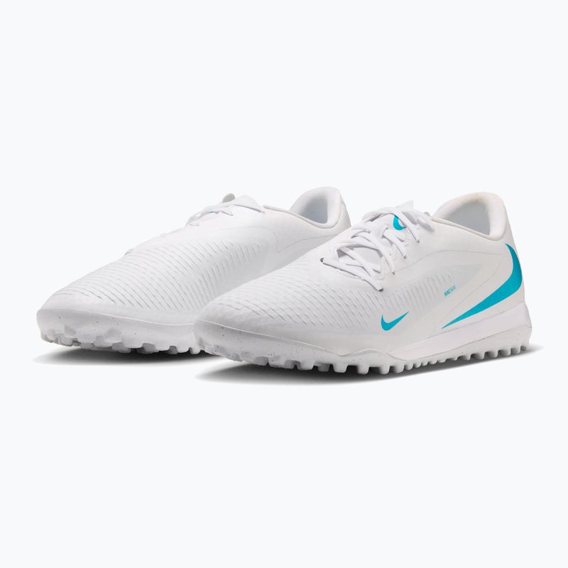 Buty piłkarskie męskie Nike Phantom 6 Low Academy TF white/white/dusty cactus 3
