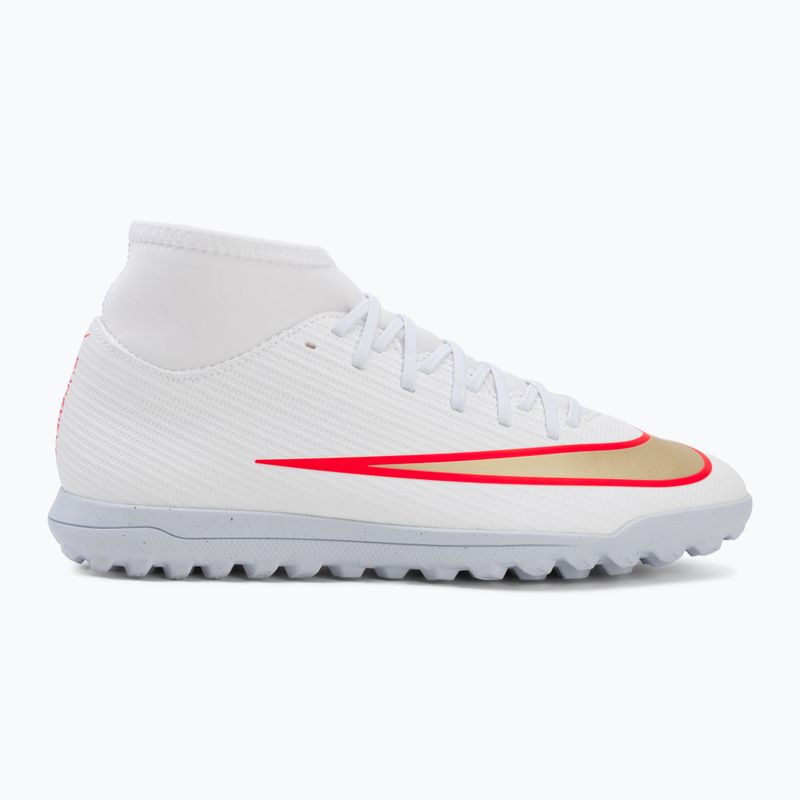 Buty piłkarskie męskie Nike Mercurial Superfly 11 Club TF white/bright crimson/blur 2