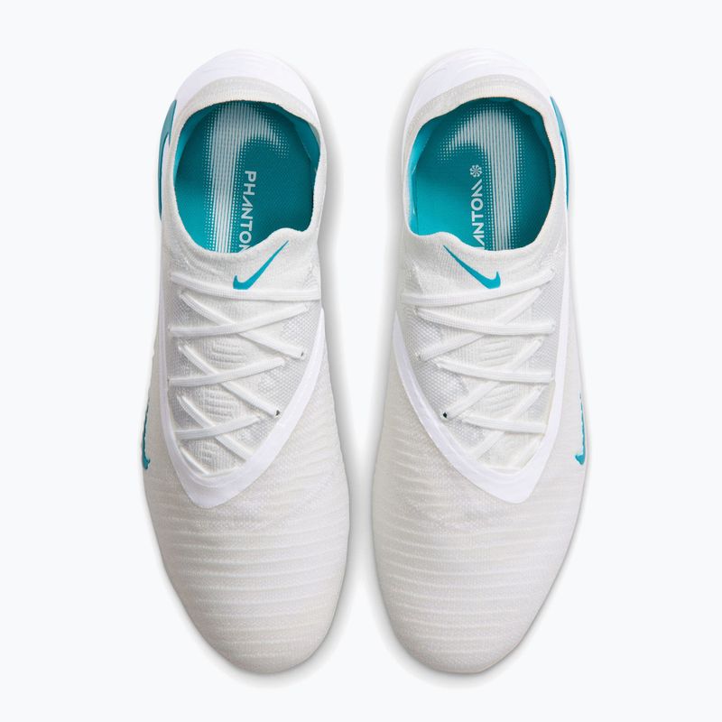 Buty piłkarskie męskie Nike Phantom 6 Low Elite FG white/white/dusty cactus 3