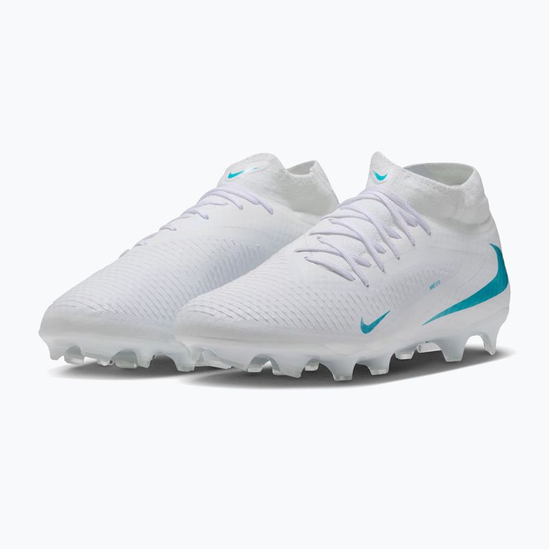 Buty piłkarskie męskie Nike Phantom 6 High Academy FG/MG white/white/dusty cactus 3