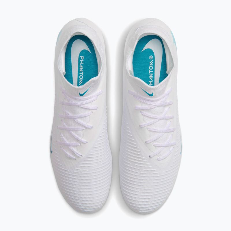 Buty piłkarskie męskie Nike Phantom 6 High Academy FG/MG white/white/dusty cactus 4