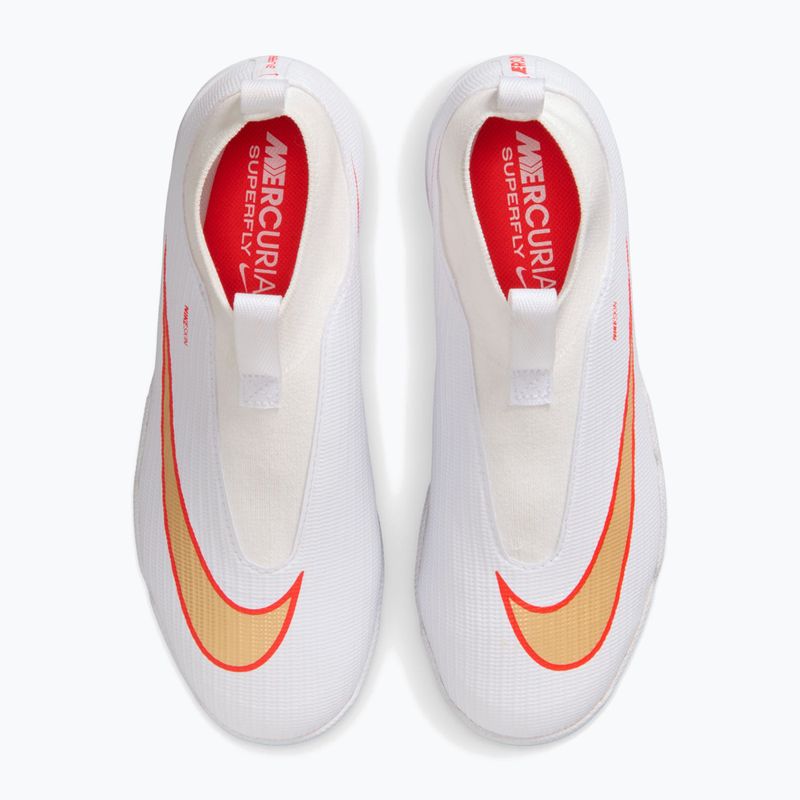 Buty piłkarskie dziecięce Nike Jr. Mercurial Superfly 11 Academy white/bright crimson/blur 3