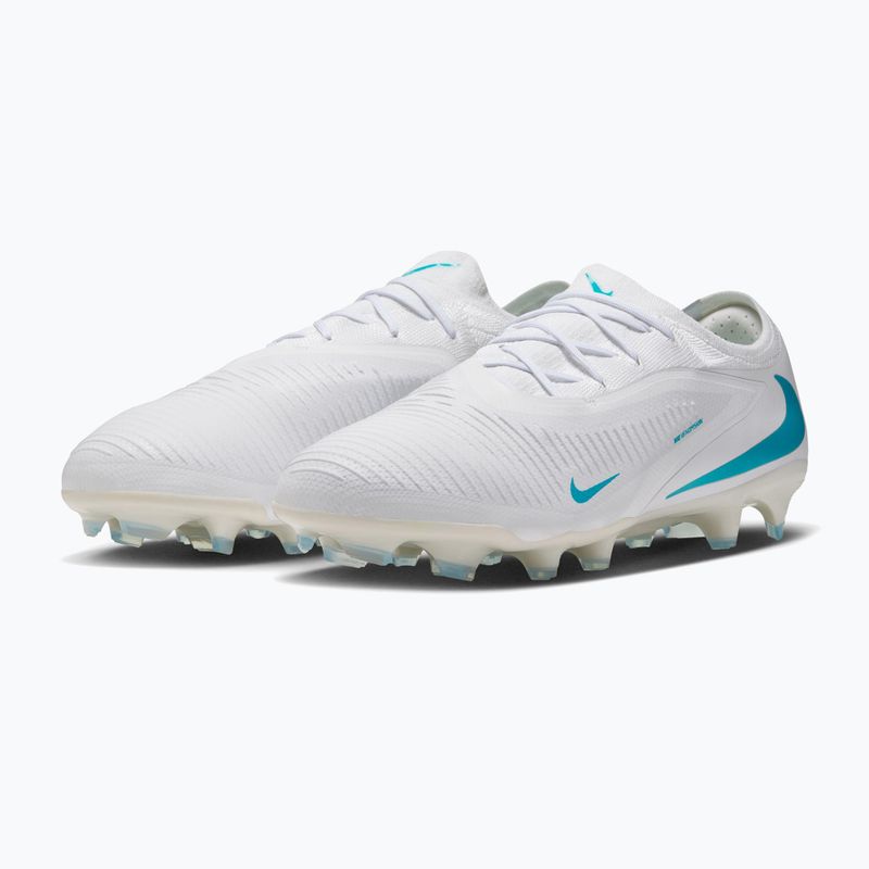 Buty piłkarskie męskie Nike Phantom 6 Low Pro FG white/white/dusty cactus 3