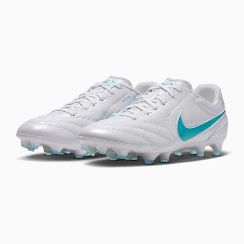 Buty piłkarskie męskie Nike Tiempo Ligera Pro FG white/white/energy 3