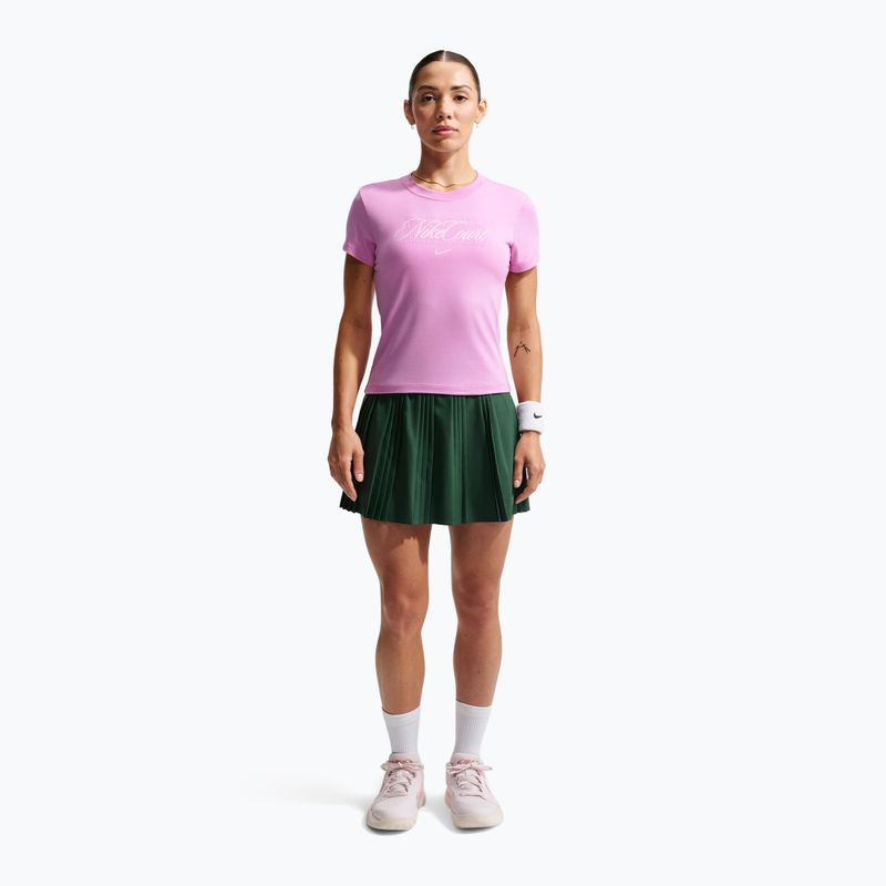 Koszulka tenisowa damska Nike Court Heritage light magenta/pink foam 2