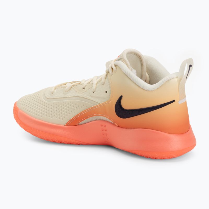 Buty do siatkówki Nike React Hyperset 2 SE coconout milk/cave purple/hot lava 3