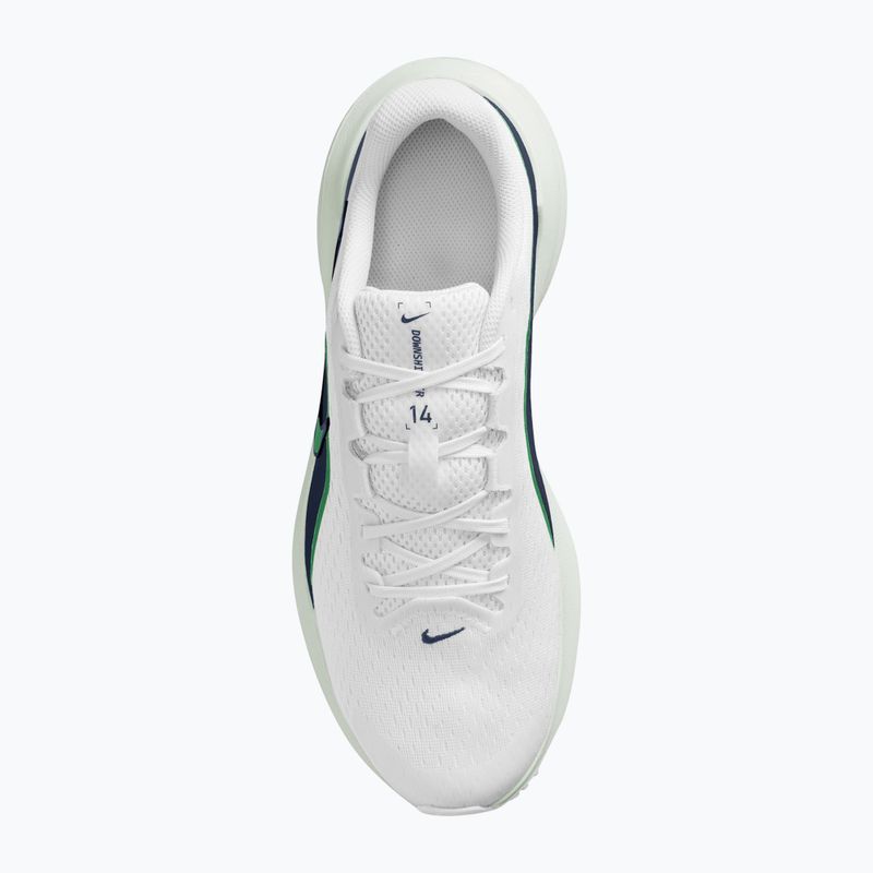 Buty do biegania męskie Nike Downshifter 14 white/midnight navy/green spark 4