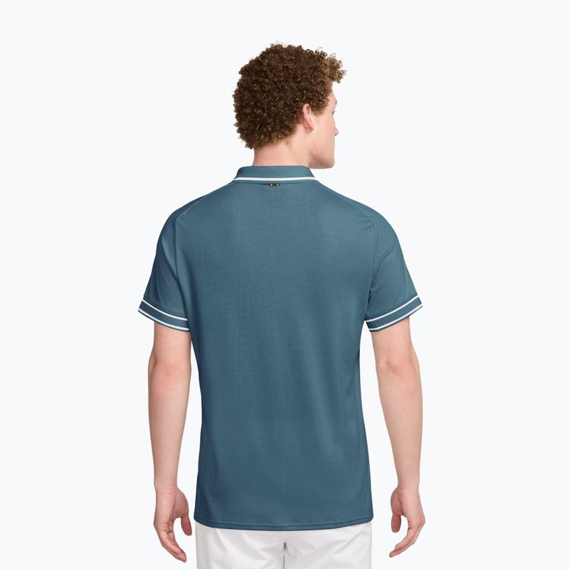 Koszulka tenisowa męska Nike Court Heritage Polo smokey blue/smokey blue 2