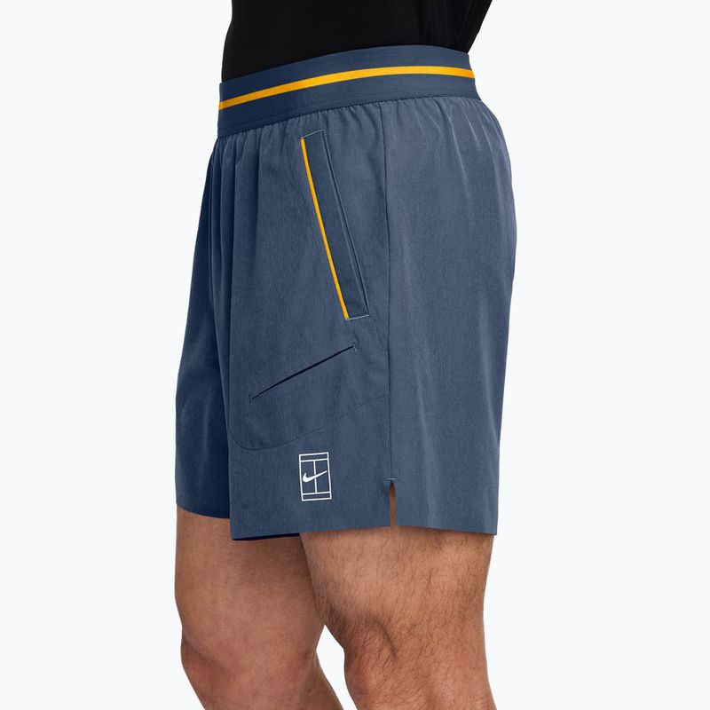 Spodenki tenisowe męskie Nike Court Dri-Fit Advantage 6" new slate/laser orange/white 3