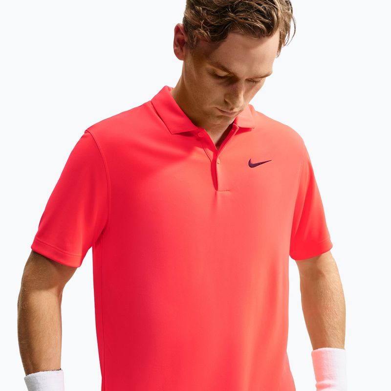 Koszulka tenisowa męska Nike Court Dri-Fit Polo Solid bright crimson/black 4