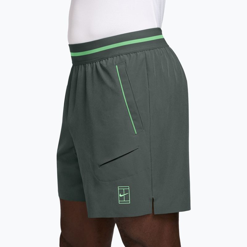Spodenki tenisowe męskie Nike Court Dri-Fit Advantage 6" camo green/cucumber calm/cucumber calm 3