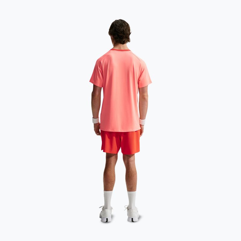 Koszulka męska Nike Court Dri-Fit Advantage atomic pink/picante red/picante red 3