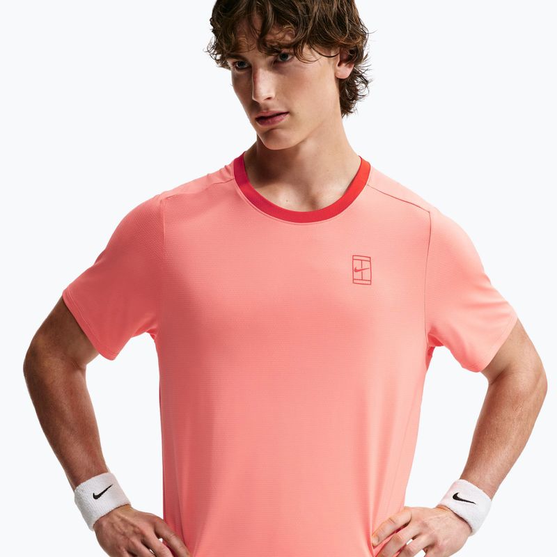 Koszulka męska Nike Court Dri-Fit Advantage atomic pink/picante red/picante red 4