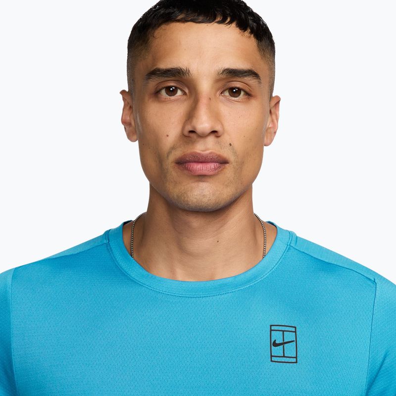 Koszulka męska Nike Court Dri-Fit Advantage baltic blue/black 3