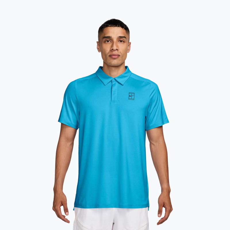 Koszulka polo męska Nike Court Dri-Fit Advantage baltic blue/black