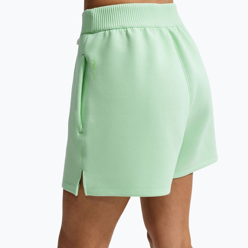 Spodenki treningowe damskie Nike 24.7 ImpossiblySoft cucumber calm/illusion green 5