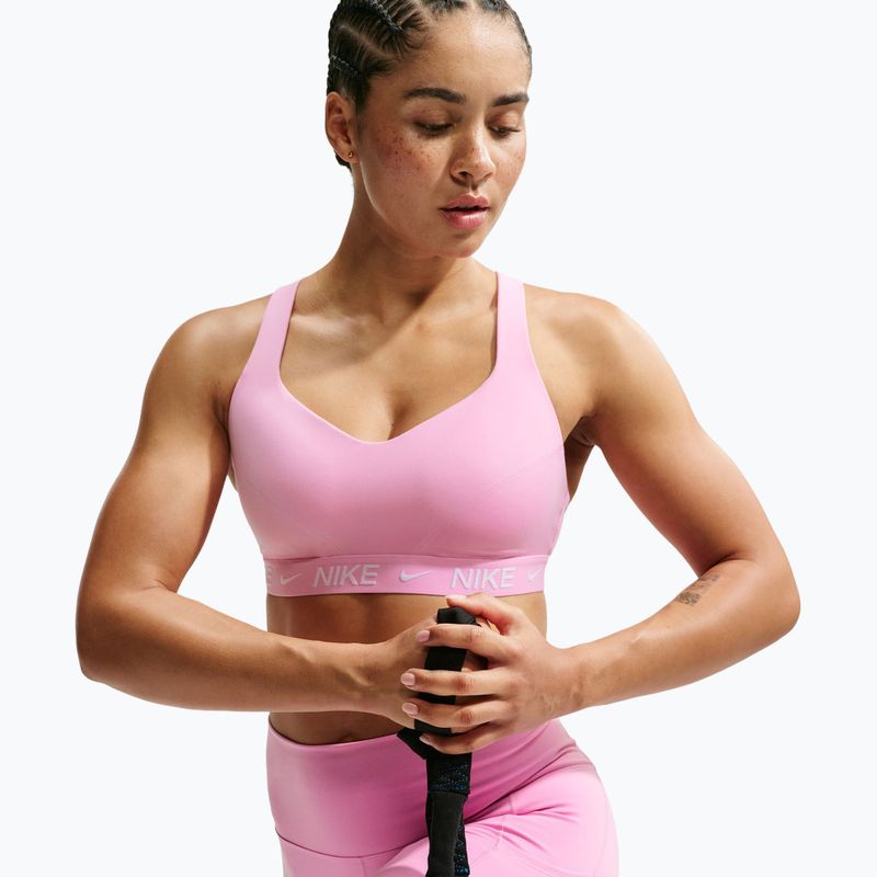 Biustonosz treningowy Nike Indy High Support pink rise 5