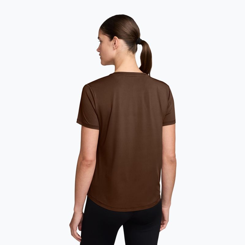 Koszulka damska Nike One Classic Dri-Fit SS cacao wow/white 2