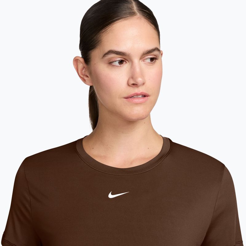 Koszulka damska Nike One Classic Dri-Fit SS cacao wow/white 3