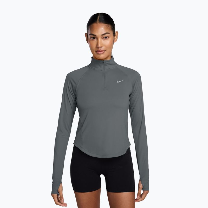 Bluza do biegania damska Nike Tempo Dri-Fit 1/4 Zip cool grey
