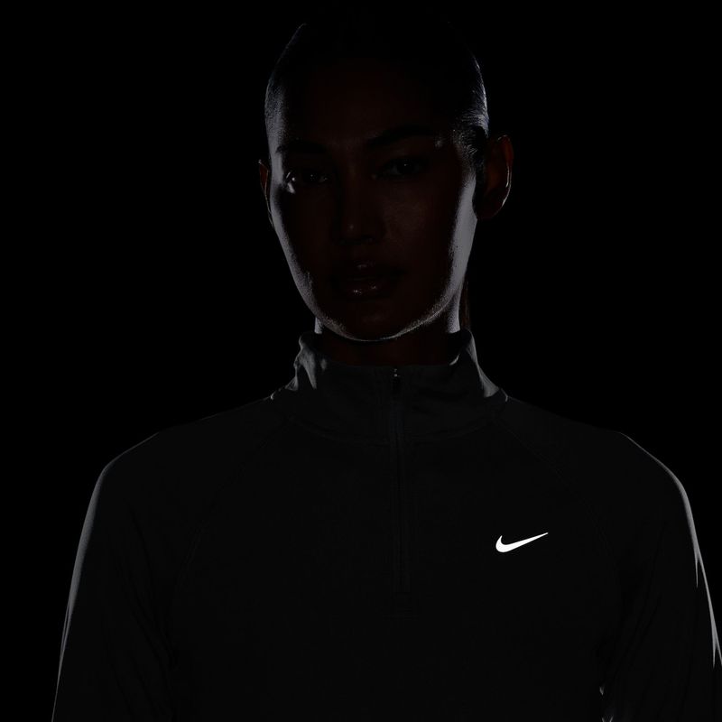 Bluza do biegania damska Nike Tempo Dri-Fit 1/4 Zip cool grey 4
