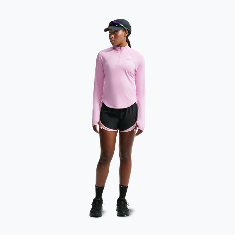 Bluza do biegania damska Nike Tempo Dri-Fit 1/4 Zip pink rise 2
