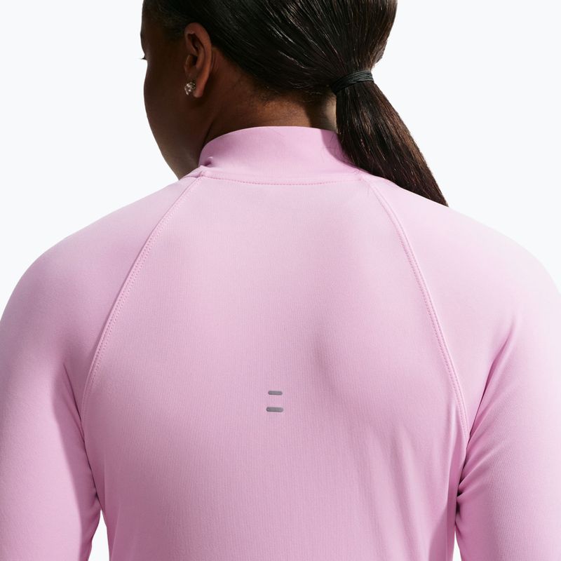 Bluza do biegania damska Nike Tempo Dri-Fit 1/4 Zip pink rise 5