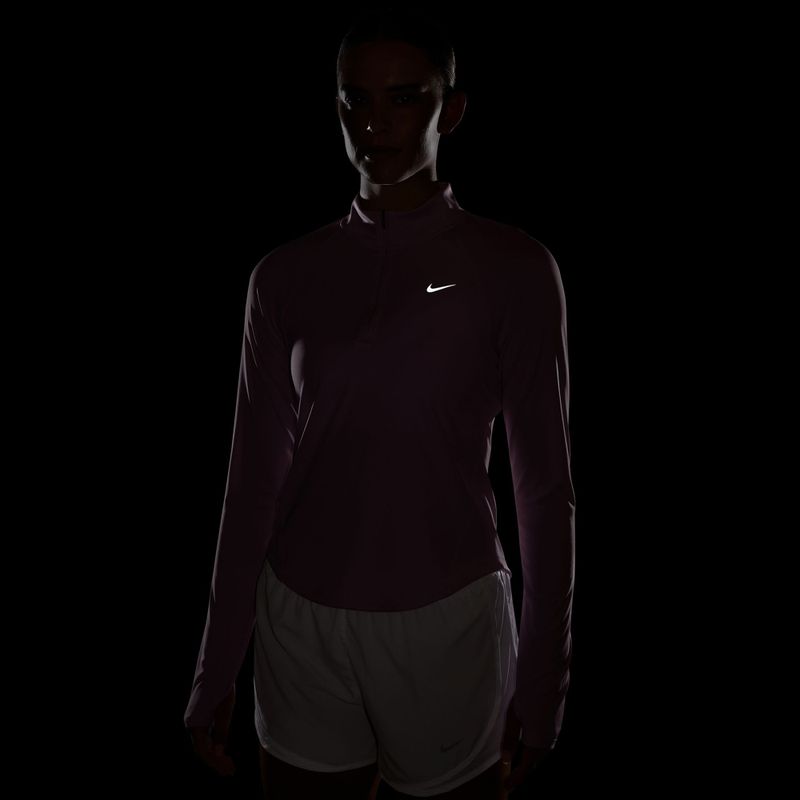 Bluza do biegania damska Nike Tempo Dri-Fit 1/4 Zip pink rise 7
