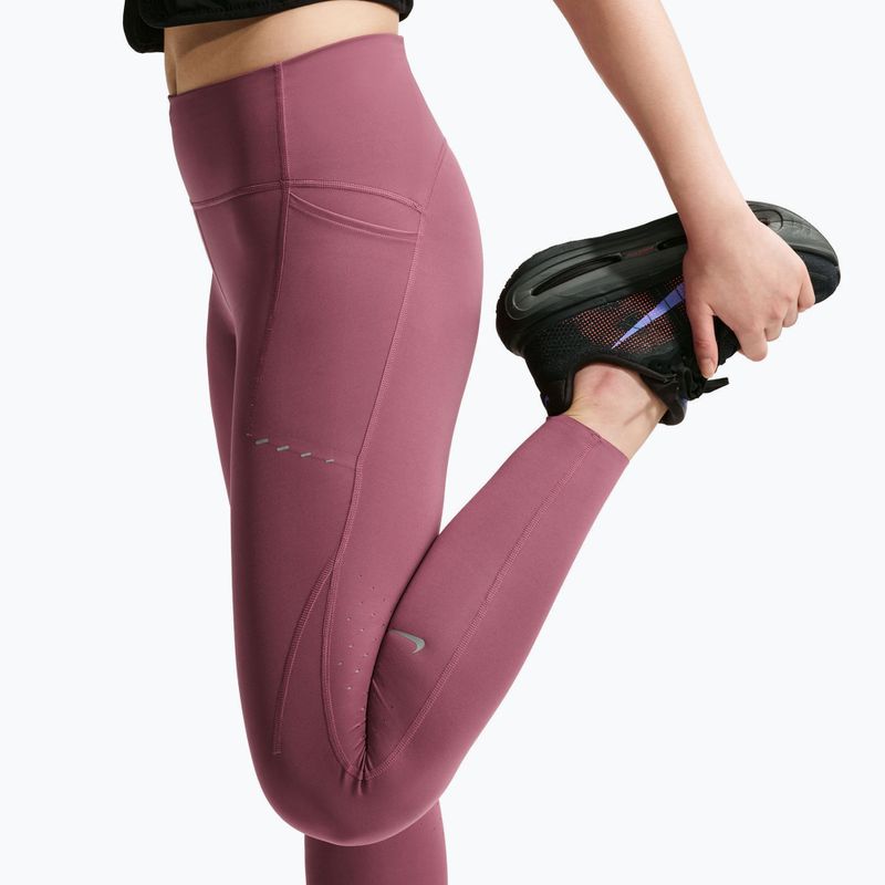 Legginsy damskie Nike Swift pink smoke 5
