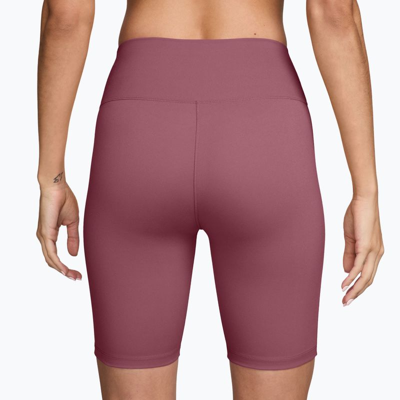 Spodenki treningowe damskie Nike One Pink Smoke/White 2