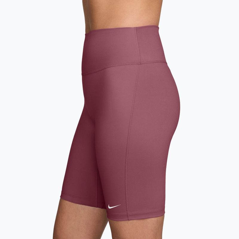 Spodenki treningowe damskie Nike One Pink Smoke/White 3