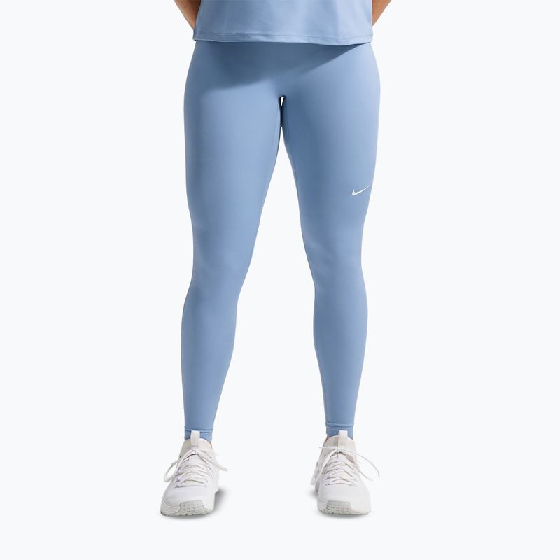 Legginsy damskie Nike Pro work blue/white 7