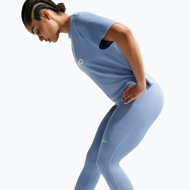 Legginsy damskie Nike Pro work blue/white 5