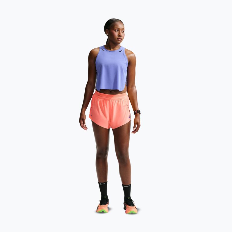 Spodenki do biegania damskie Nike AeroSwift Dri-Fit ADV Mid-Rise 3" atomic pink/black/white/old royal 2