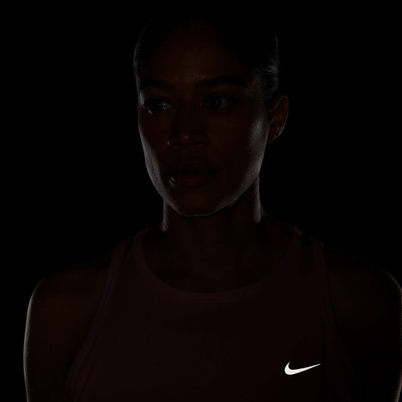 Koszulka do biegania damska Nike Tempo Dri-Fit Tank Top pink smoke 7