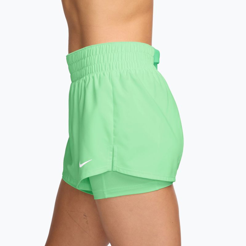 Spodenki treningowe damskie Nike One cucumber calm/white 3