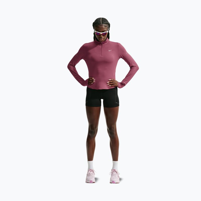 Bluza do biegania damska Nike Swift Dri-FIT UV 1/4-Zip pink smoke 2