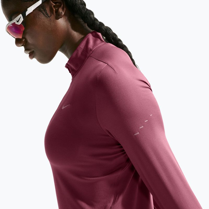 Bluza do biegania damska Nike Swift Dri-FIT UV 1/4-Zip pink smoke 5