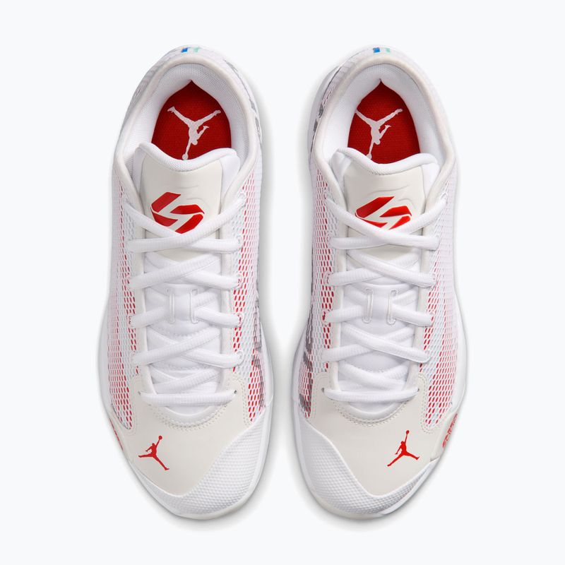 Buty do koszykówki męskie Nike Jordan Luka 77 white/swan/picante red 4