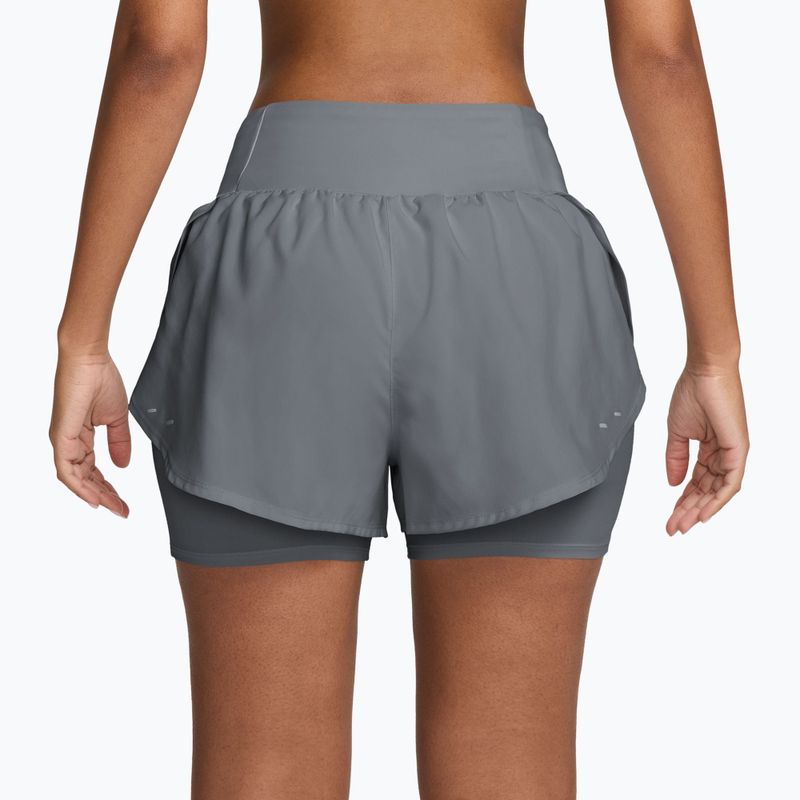 Spodenki do biegania damskie Nike Tempo Flow cool grey/cool grey 2