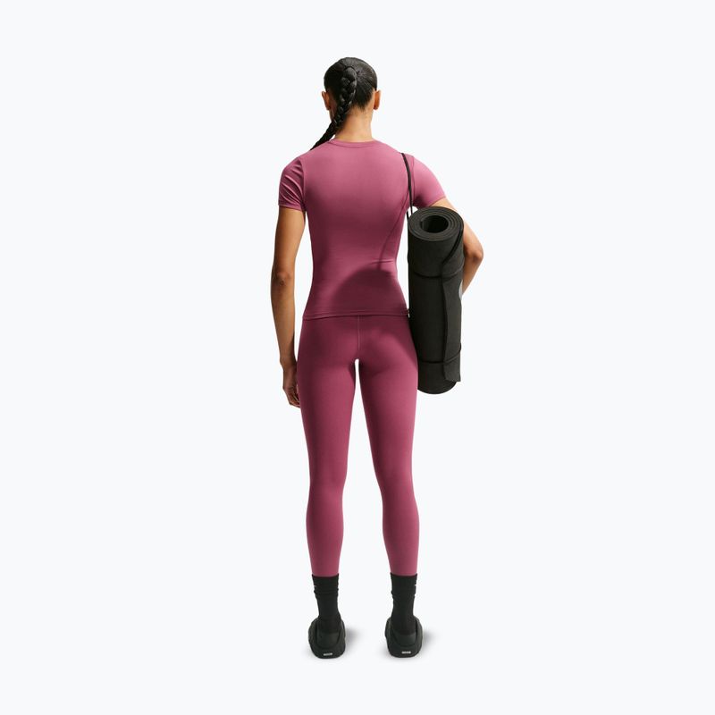 Legginsy damskie Nike One pink smoke/white 3