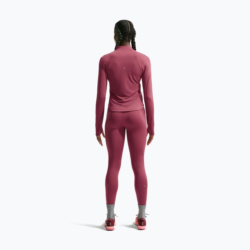 Bluza do biegania damska Nike Tempo Dri-Fit 1/4 Zip pink smoke 3