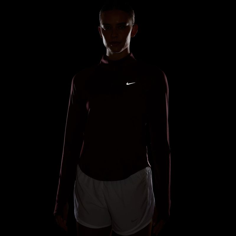 Bluza do biegania damska Nike Tempo Dri-Fit 1/4 Zip pink smoke 7