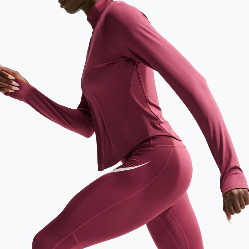 Legginsy damskie Nike Tempo Swoosh Run pink smoke/white 4
