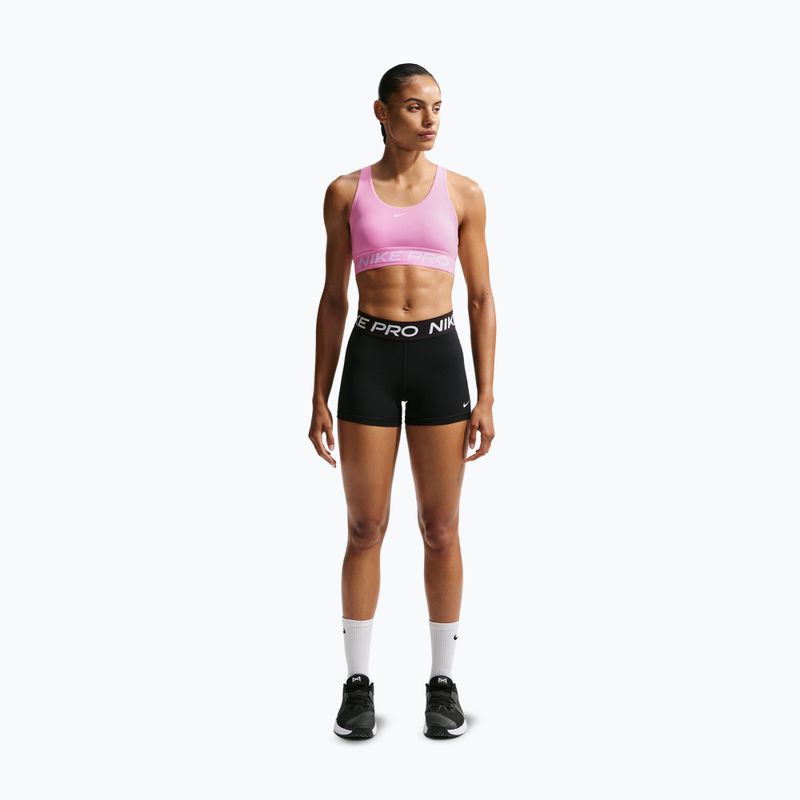Biustonosz treningowy Nike Pro 365 pink rise/white 2