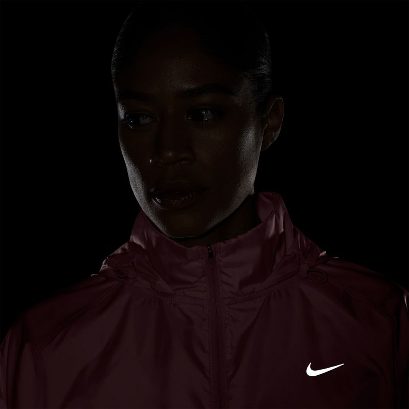 Kurtka do biegania damska Nike Tempo Repel pink smoke 4