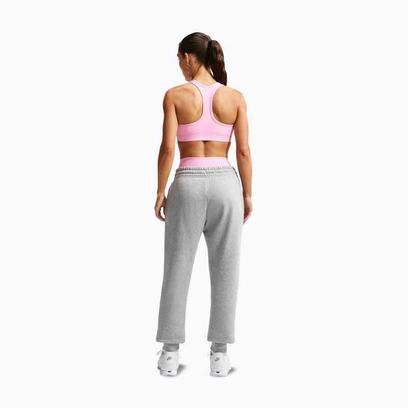 Biustonosz treningowy Nike Swoosh Medium Support pink rise/white 3